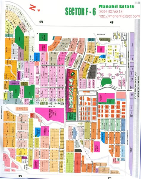 Layout Maps Of Islamabad Sectors And Societies Manahil Estate