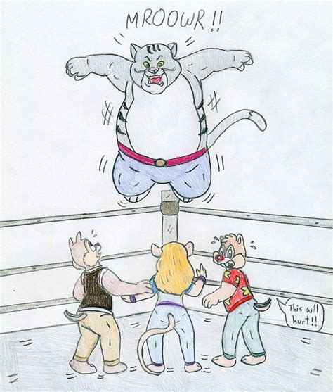 Wrestling Anthro Rescue Rangers Vs Fat Cat By Jose Ramiro On Deviantart