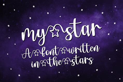 My Star A Font Written In The Stars 694759 Handwritten Font Bundles