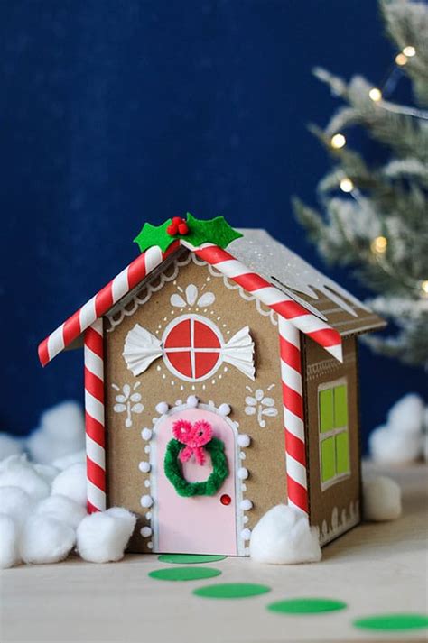 How To Make A Cardboard Gingerbread House For Christmas