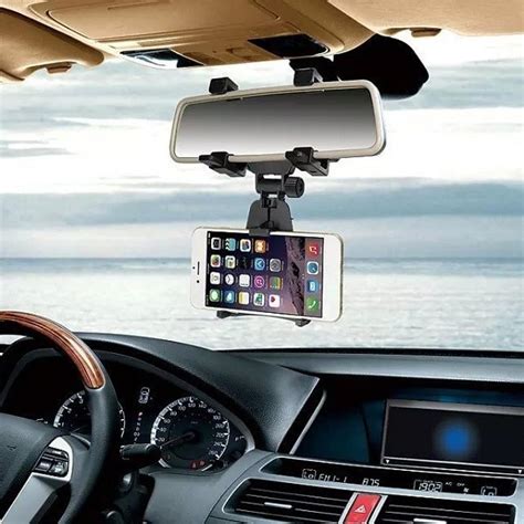 4 63 Inch Car Rear View Mirror Mobile Phone Holder Universal For