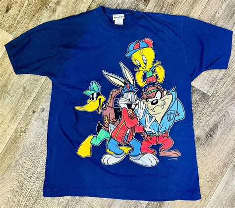 🔥 Vintage 90s Looney Tunes Bugs Bunny T Shirt Xl 💎hip Hop‼️rare