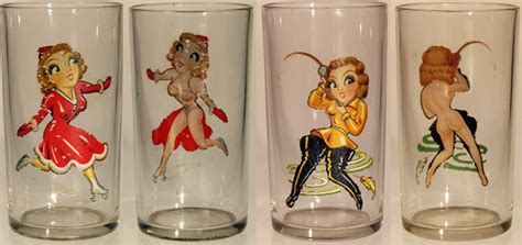 Girlie Glasses A Peep Show With Your Beer Collectors Weekly
