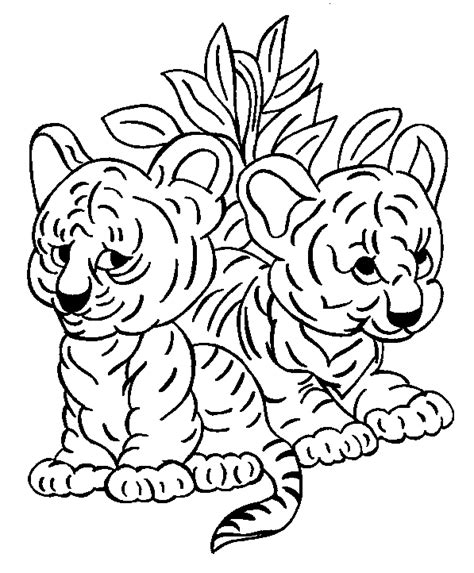 Dibujos De Tigres Para Colorear Descargar E Imprimir Colorear Im Genes