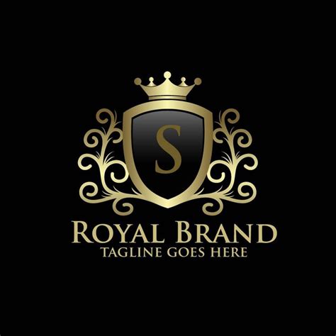 Gold Luxury Royal Brand S Logo Template Typography Design Quotes