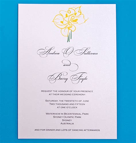 Unique Wedding Invitations Ready To Go Wedding Invitations Calla