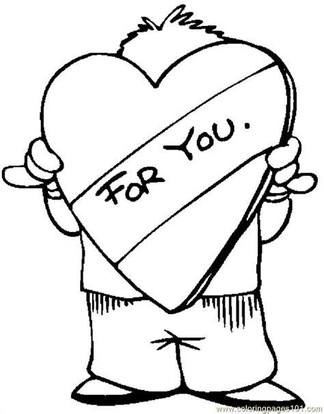For You Coloring Page for Kids - Free Valentine's Day Printable