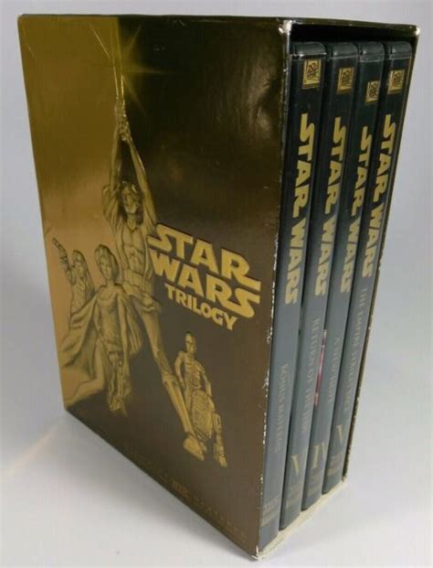 Star Wars Trilogy Dvd 2004 4 Disc Box Set Full Screen Iv V Vi