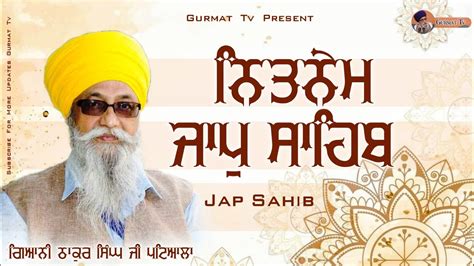 ਜਾਪੁ ਸਾਹਿਬ Jaap Sahib Sudh Path Giani Thakur Singh Ji Nitnem