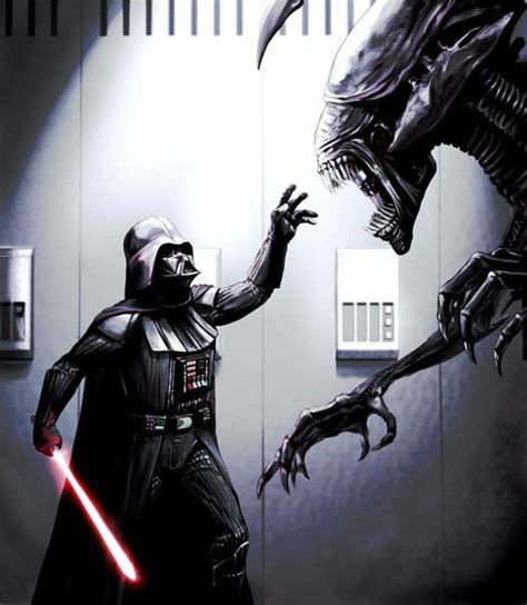 Darth Vader Poster Darth Vader Contra Alien