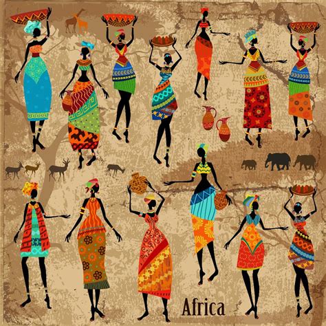 Shop African Tribal Art 2 Prt532 Canvas Art Print 28in X 28in