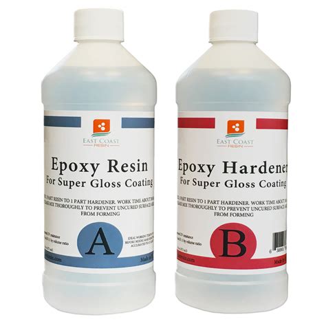 EPOXY RESIN Oz Kit CRYSTAL CLEAR For Super Gloss Coating And Table Tops Walmart Com