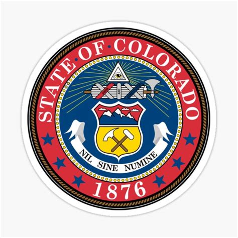 State Of Colorado State Seal Sticker By Bankrobbergus Redbubble