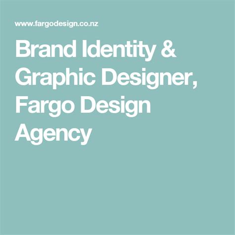 Brand Identity And Graphic Designer Fargo Design Agency Design Agency Brand Identity Identity