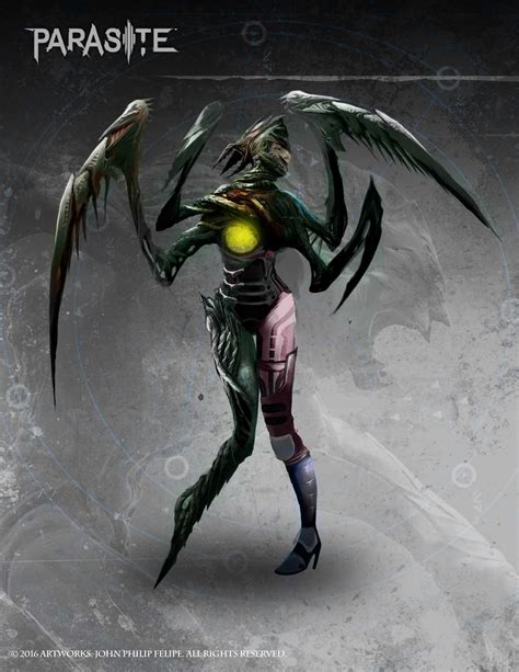 Cool Alien Parasite Concept Art