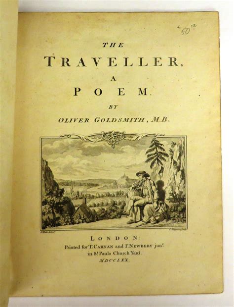 The Traveller A Poem By Oliver Goldsmith 1770 From Attic Books