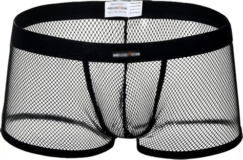 Leories Mens Openwork Mesh Breathable Underwear Lingerie Bodysuit Briefs Xl Black Amazonde