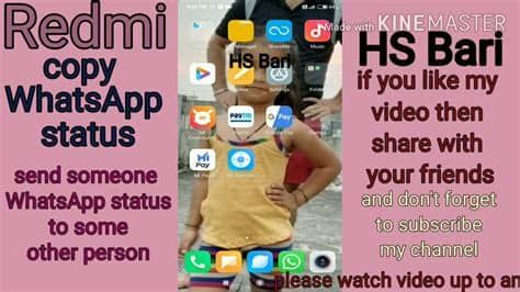 Use one whatsapp account on two mobile devices. How to copy someone WhatsApp status in redmi mobile phone ...