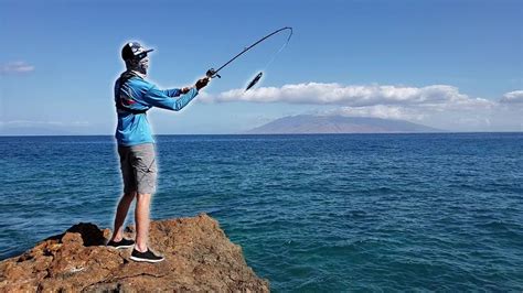 Shore Fishing Maui Part 2 Gt Youtube