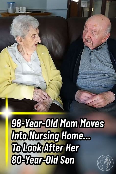an older man and woman sitting on a couch talking to each other with the caption 89 year old