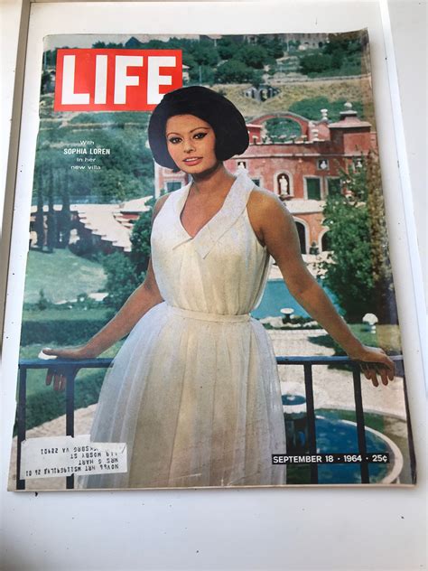Life Magazine With Sophia Loren In Her New Villa September 18 Etsy