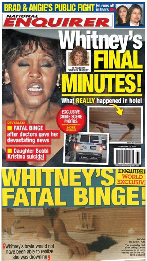 Whitney Houston Death Photo Published By The National Enquirer