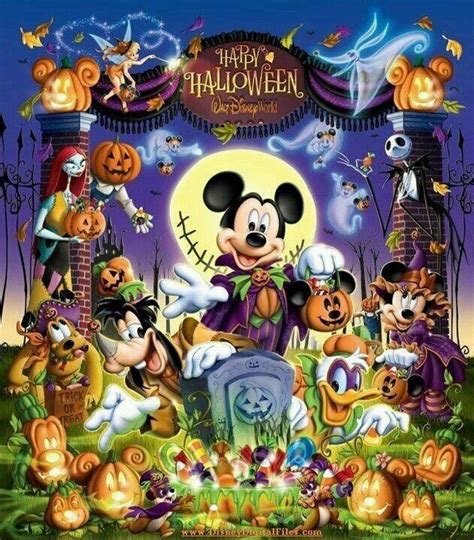 Happy Halloween Disney Art Mickey Halloween Disney Halloween