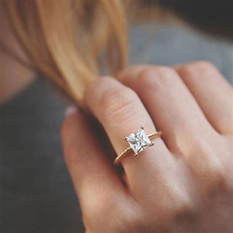 Learn the pros and cons and how to find a diamond with great as the most popular fancy diamond shape, the princess cut brings a modern, edgy look to diamond jewelry. 20 Most-loved Princess Cut Engagement Rings - WeddingInclude