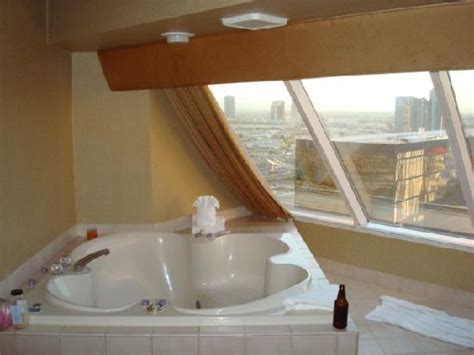 Bally's has a nice big whirlpool tub but it is in the room and not really concealed in the bathroom. Funnest part of room! - Picture of Luxor Las Vegas, Las ...