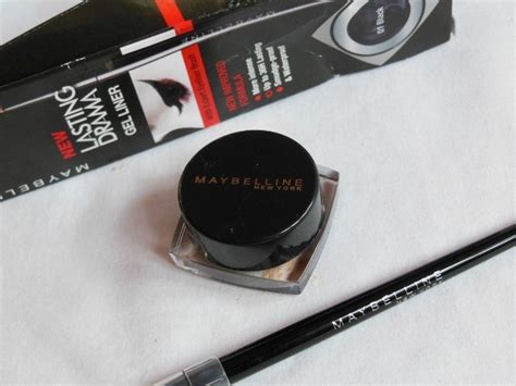 Maybelline Eyestudio Lasting Drama Gel Eyeliner 01 Black Review Swatch