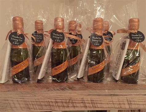 Custom Corporate Retirement Party Favors Mini Wine Bottles Wedding