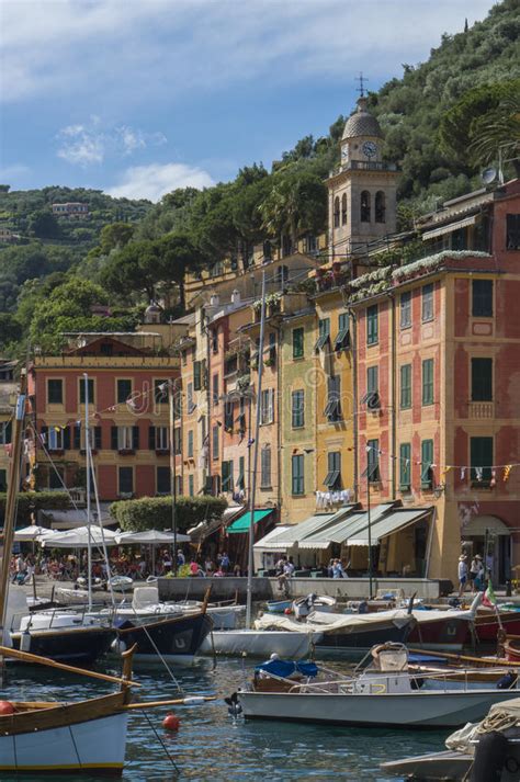 Beautiful Harbor Of Portofino An Italian Fishing Village Genoa Italy