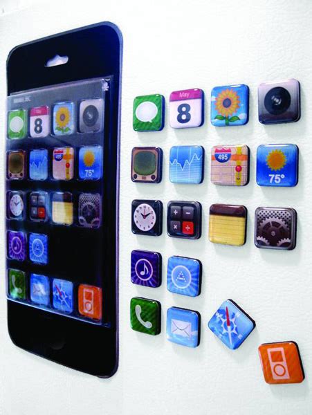 Jurong Unique Sales Boutique Usb Iphone 18 Apps Magnet Per Set 4