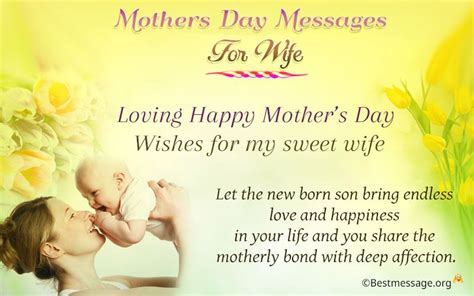Happy Mothers Day Wishes And Messages For Wife Mother Day Message Mother Day Wishes Happy