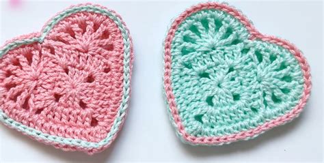 Crochet Heart Applique We Love Crochet