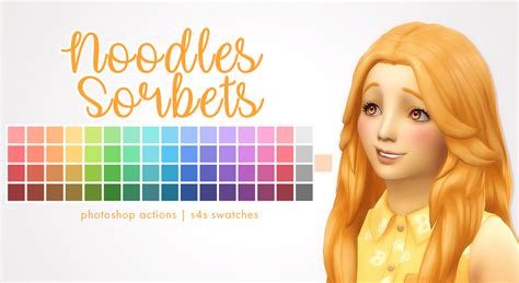Sims 4 Hair Color Swatches