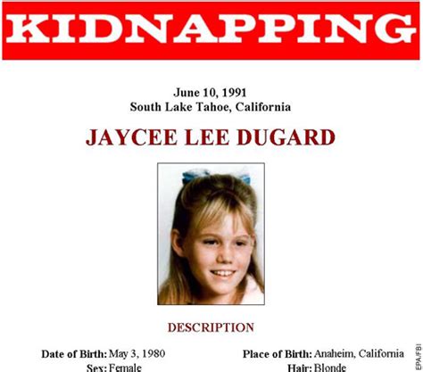 Missing Girl Jaycee Lee Dugard Found New York Post