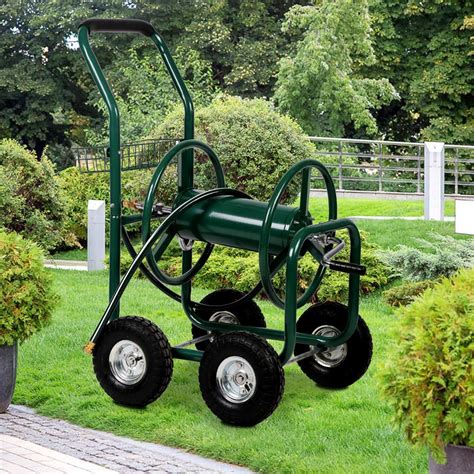 Buy Garden Hose Reel Cart With Wheels Heavy Duty Hose Reel Cart Water Hose Cart Holds 300 Feet