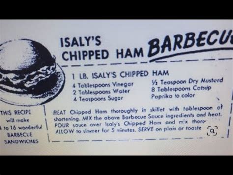 Original Islay S Chipped Chopped Bbq Ham Recipe Copycat Youtube