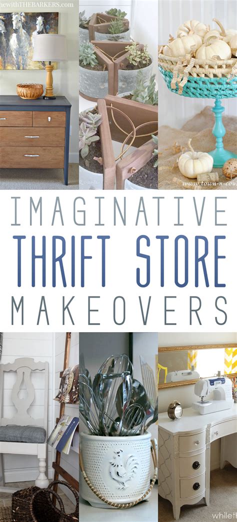 Don't you love when you go to a thrift store and find a great deal on a solid wood piece of furniture? Imaginative Thrift Store Makeovers - The Cottage Market