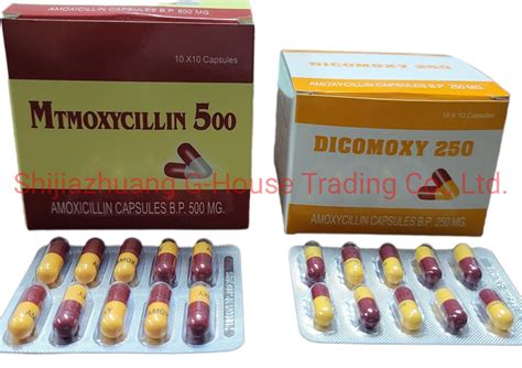 Amoxicillin Capsule 500mg Finished Medicine Pharmaceutical Drug China