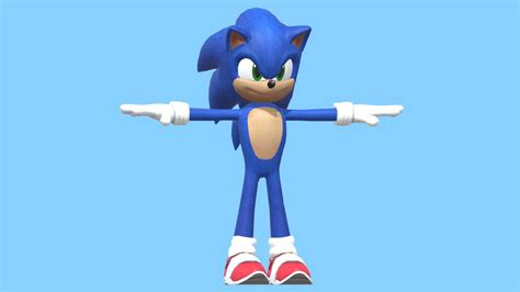 Sonic Dash Movie Sonic 3d Model By Clwent Davetehhedgehog