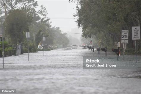 Naples Park Fl Storm Surge Flooding Stock Photo Download Image Now