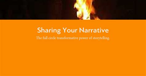 Sharing Your Narrative
