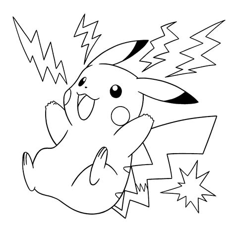 Coloriage Pikachu Gratuit Imprimer