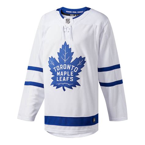 Adidas Mens Toronto Maple Leafs Authentic Pro Jersey Away White