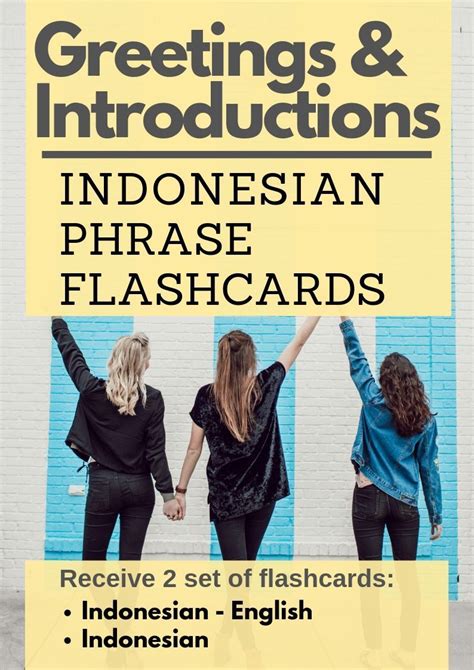 Indonesian Greetings And Introductions Flashcards Salam