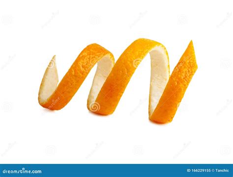 Fresh Peel Of An Orange Twist On Peel Stock Image Image Of Skin