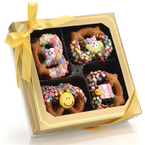Happy Birthday Chocolate Pretzel Twists Box