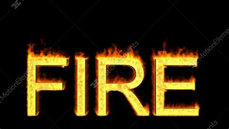 Word Fire In Flames Stock Animation 690434